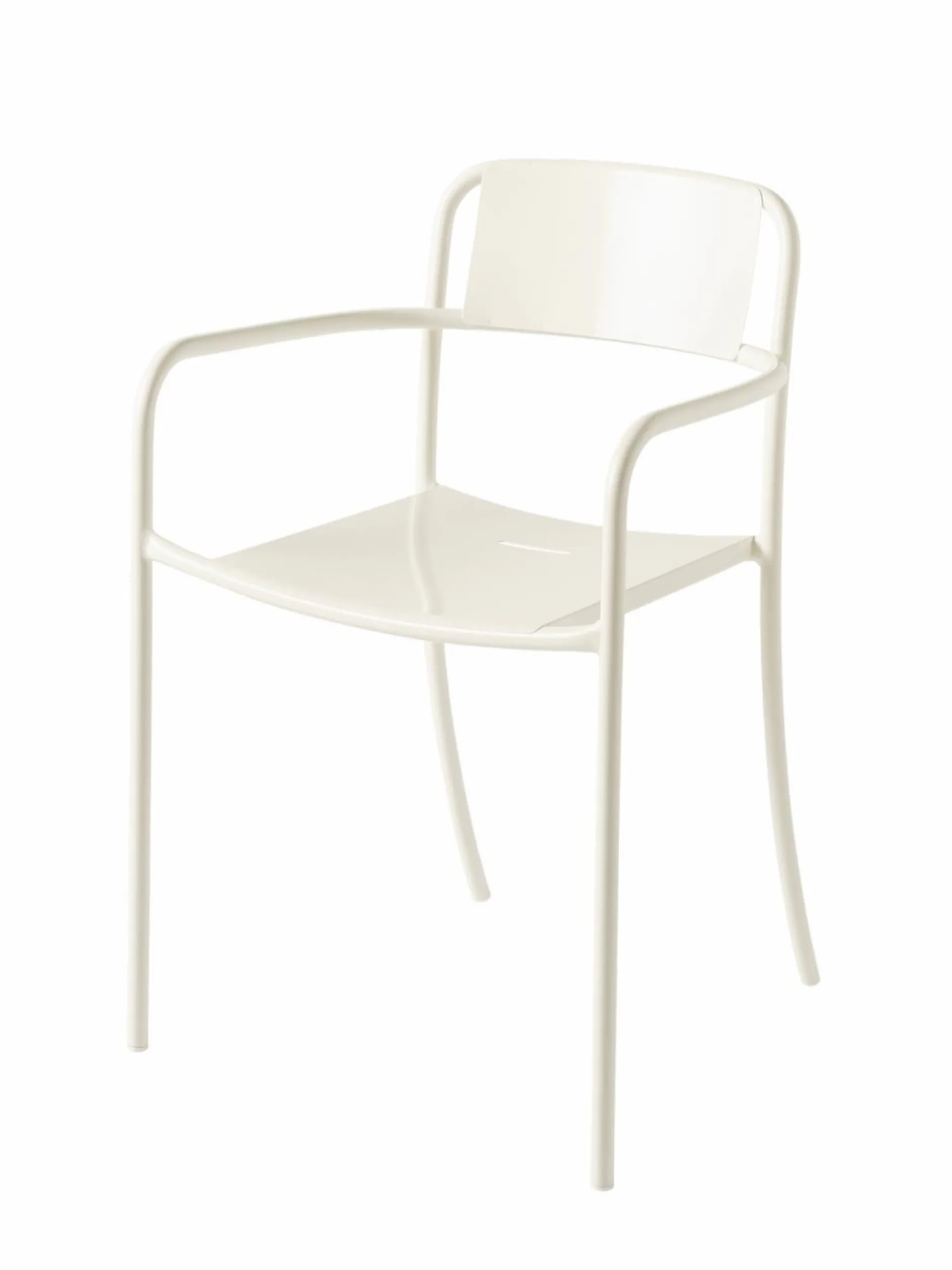 Fauteuils De Jardin>Camif TOLIX Fauteuil plein Patio - Blanc Perlé