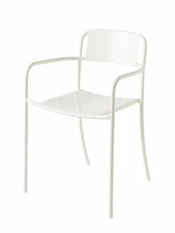 Fauteuils De Jardin>Camif TOLIX Fauteuil plein Patio - Blanc Pur