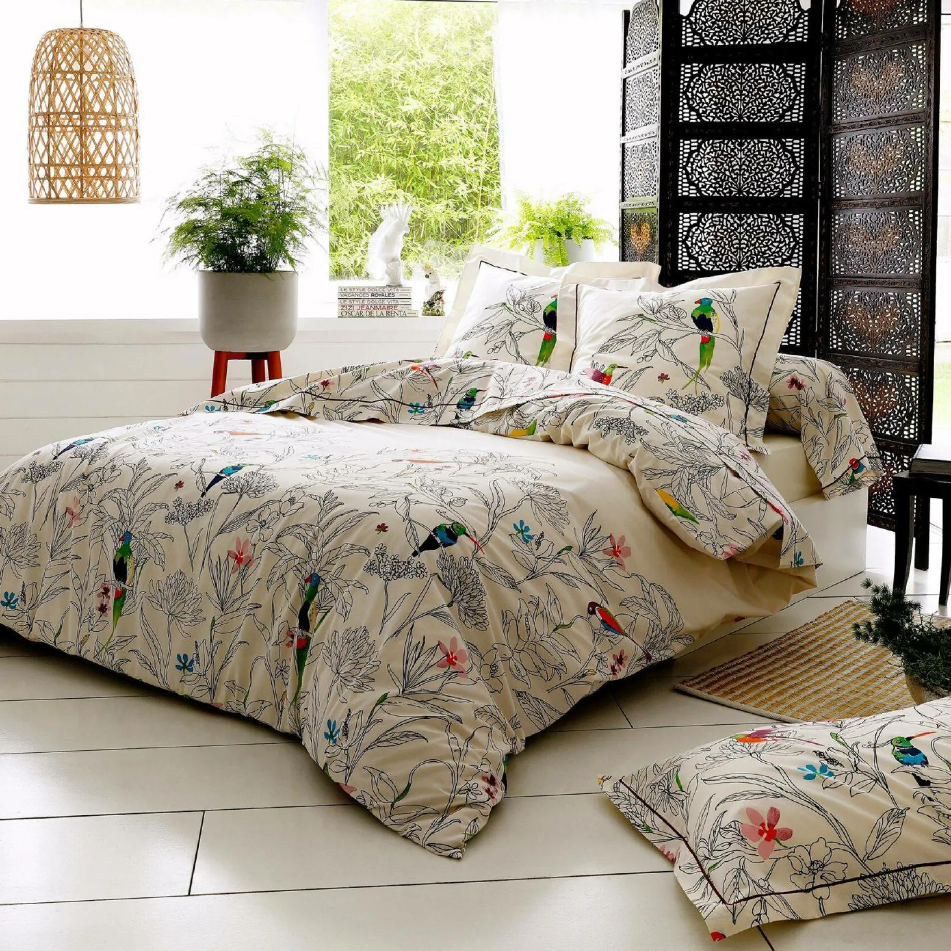 Parures De Lit>Camif TRADILINGE Parure de lit coton brut Amazonia - 200 x 200 cm