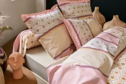 Taies D'Oreiller>Camif TRADILINGE Taie de traversin coton Inouk - - 86 x 140 cm Rose