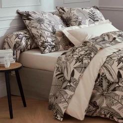 Taies D'Oreiller>Camif TRADILINGE Taie de traversin percale Alba noir - 86 x 200 cm