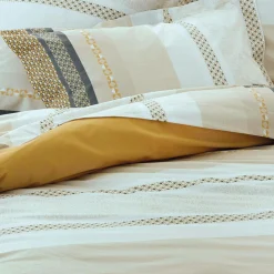 Taies D'Oreiller>Camif TRADILINGE Taie d'oreiller percale Marlow Miel - 65 x 65 cm