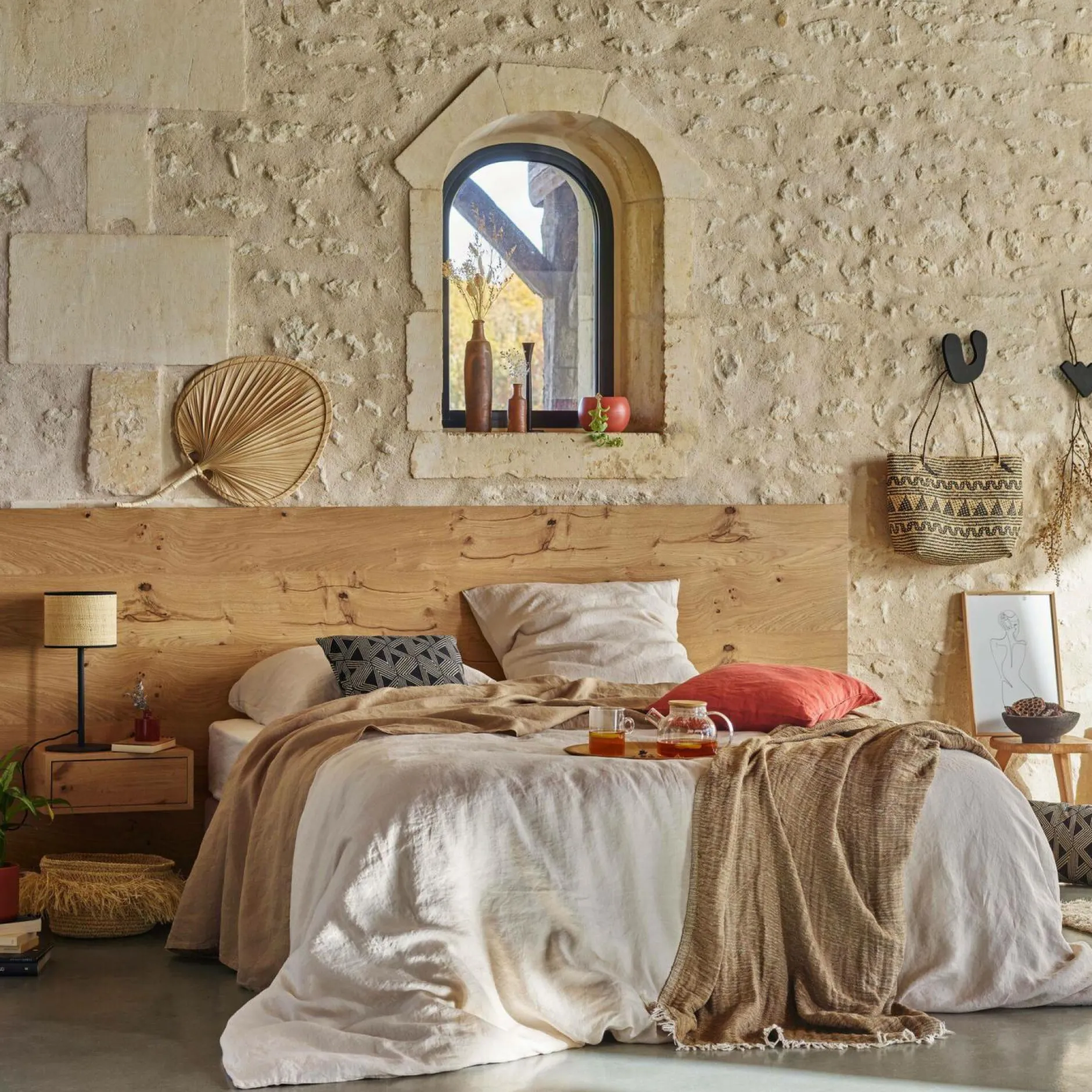 Housses De Couette>Camif VENT DU SUD Housse de couette lin lavé Salomé - - 260 x 240 cm Naturel