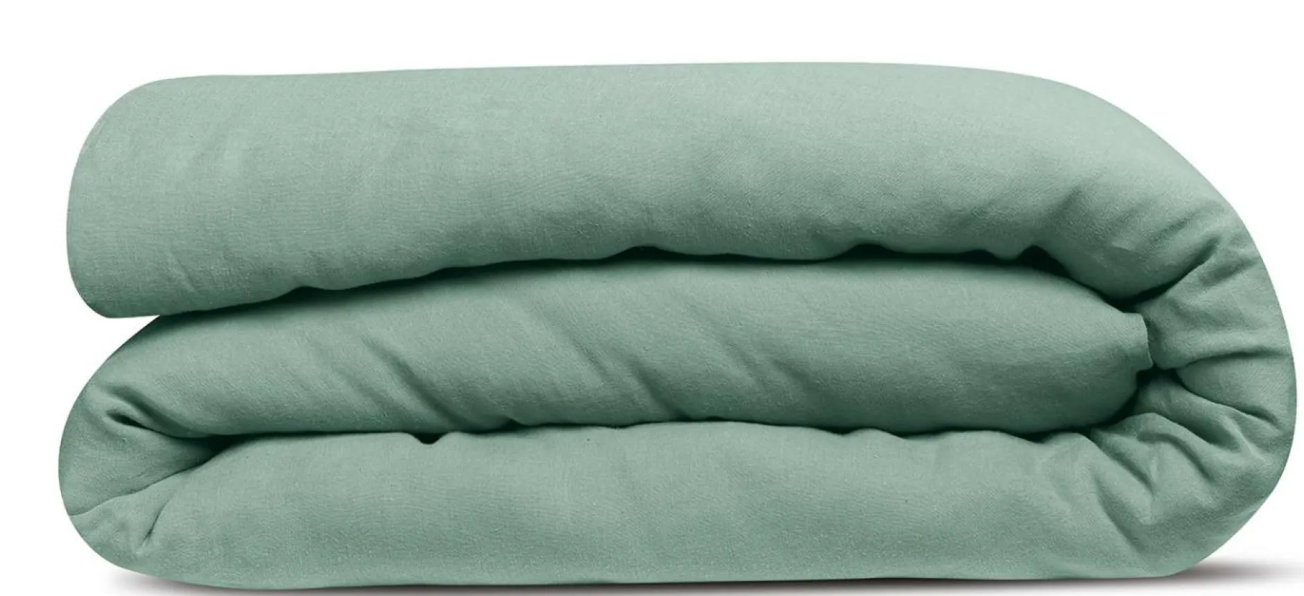 Housses De Couette>Camif VIVARAISE Housse de couette chanvre Kala - - 260 x 240 cm Sauge