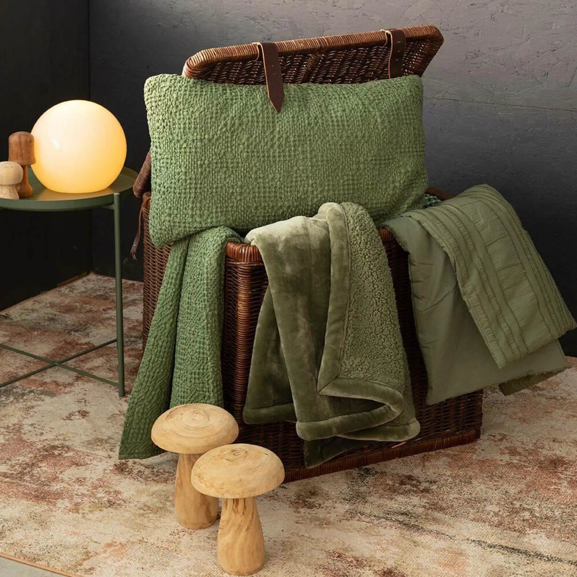 Plaids|Plaids>Camif VIVARAISE Plaid Tana - Amande