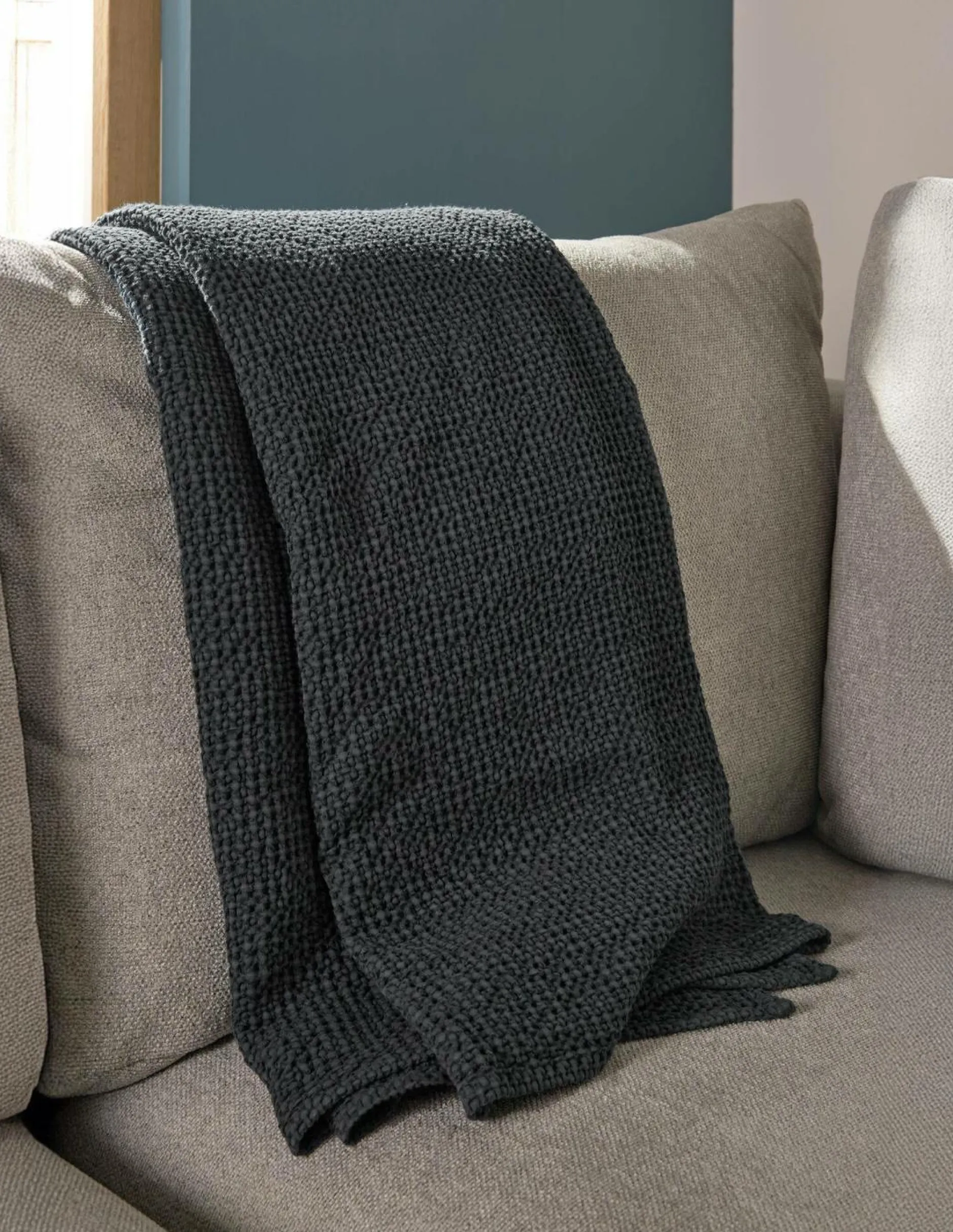 Plaids|Plaids>Camif VIVARAISE Plaid Tana - Carbone