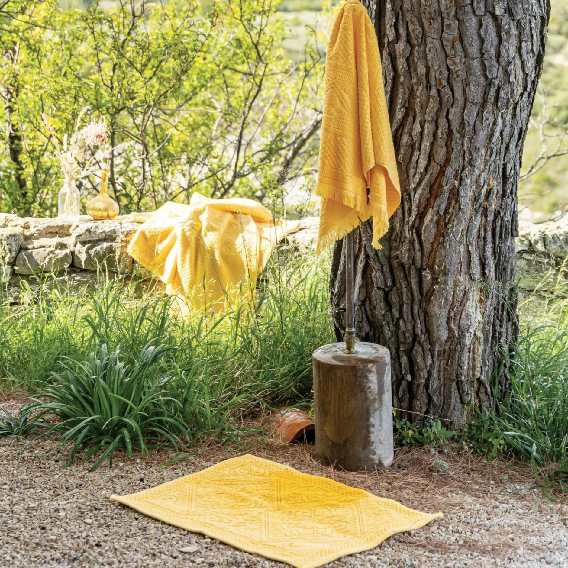 Serviettes De Bain>Camif VIVARAISE Serviette invité Zoé - Lin - Serviette invité 30 x 50 cm