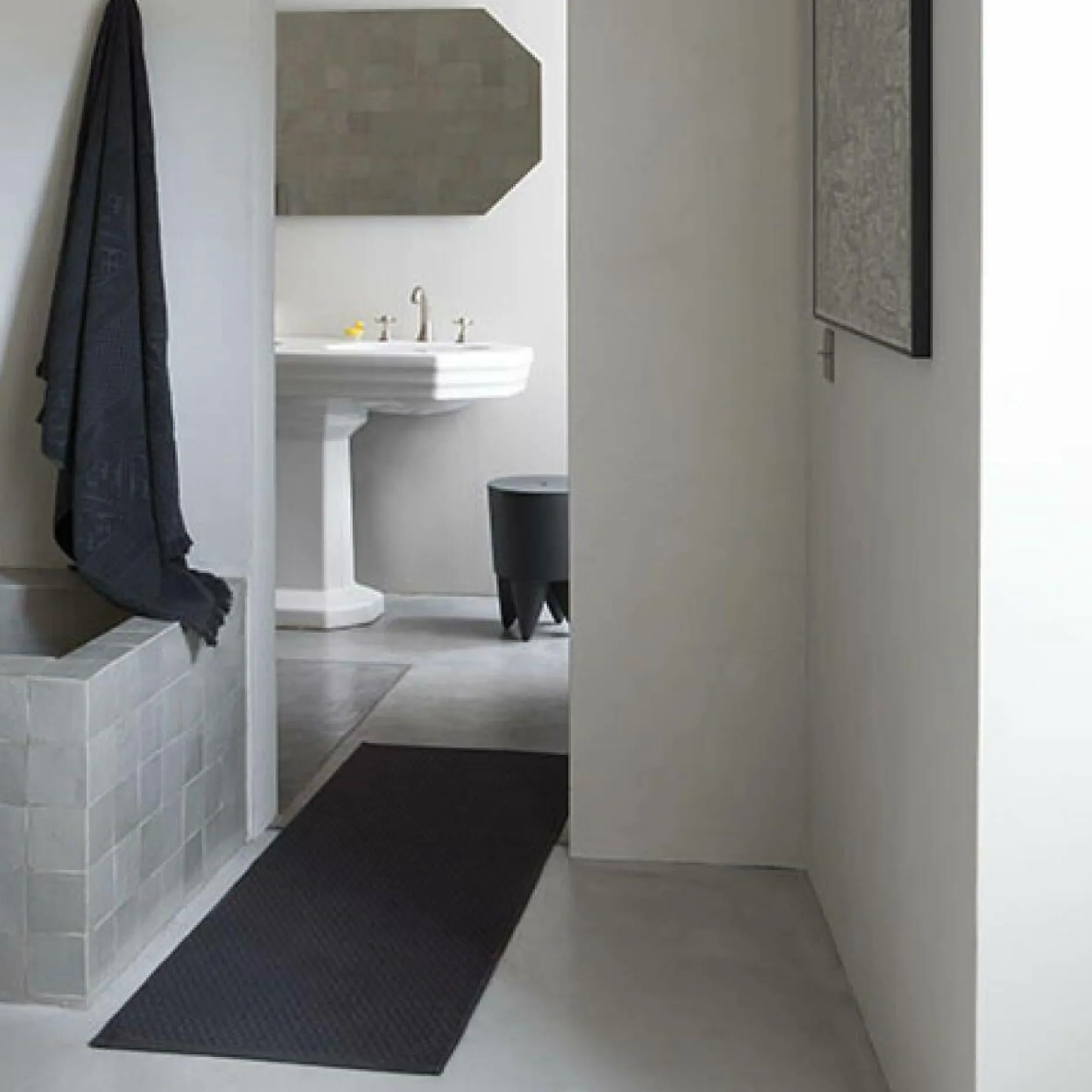 Tapis De Bain>Camif VIVARAISE Tapis de bain Enzo - - 54 x 64 cm Carbone